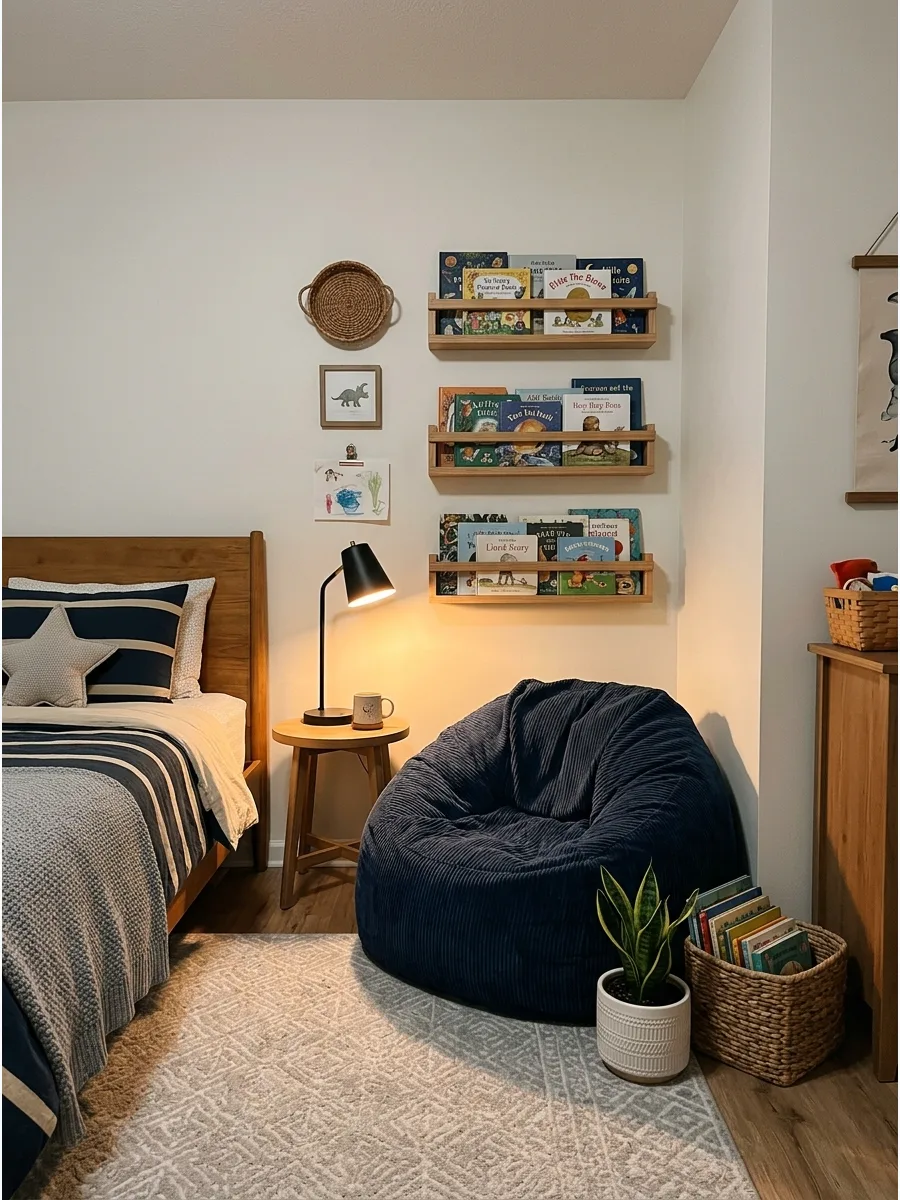 12. Built-In Reading Corner Nook
