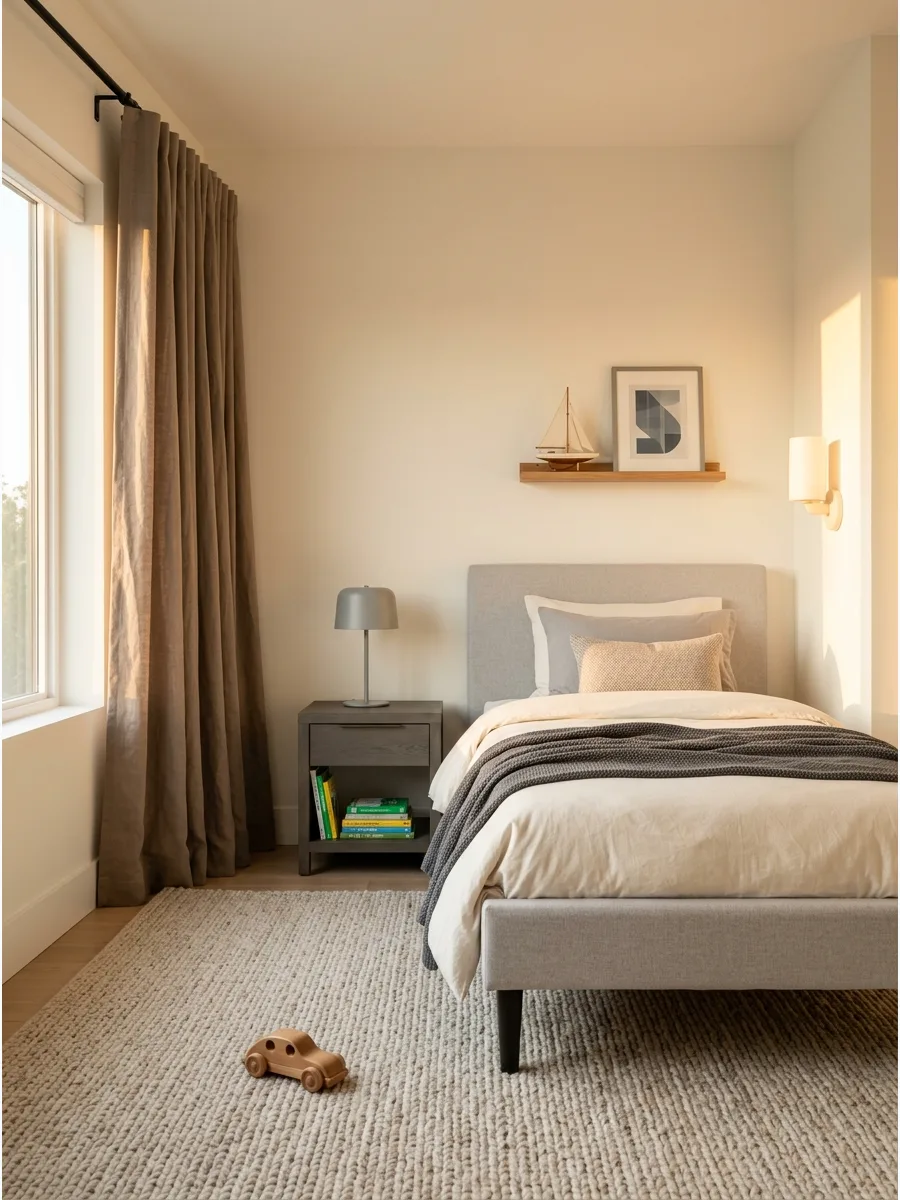 16. Modern Neutral Boys Room