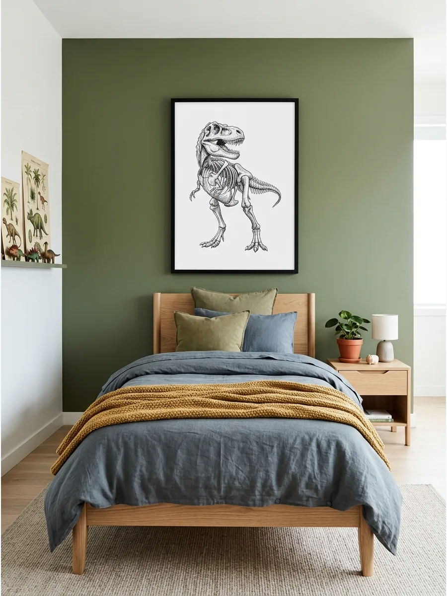 19. Dinosaur Room Modern Colors