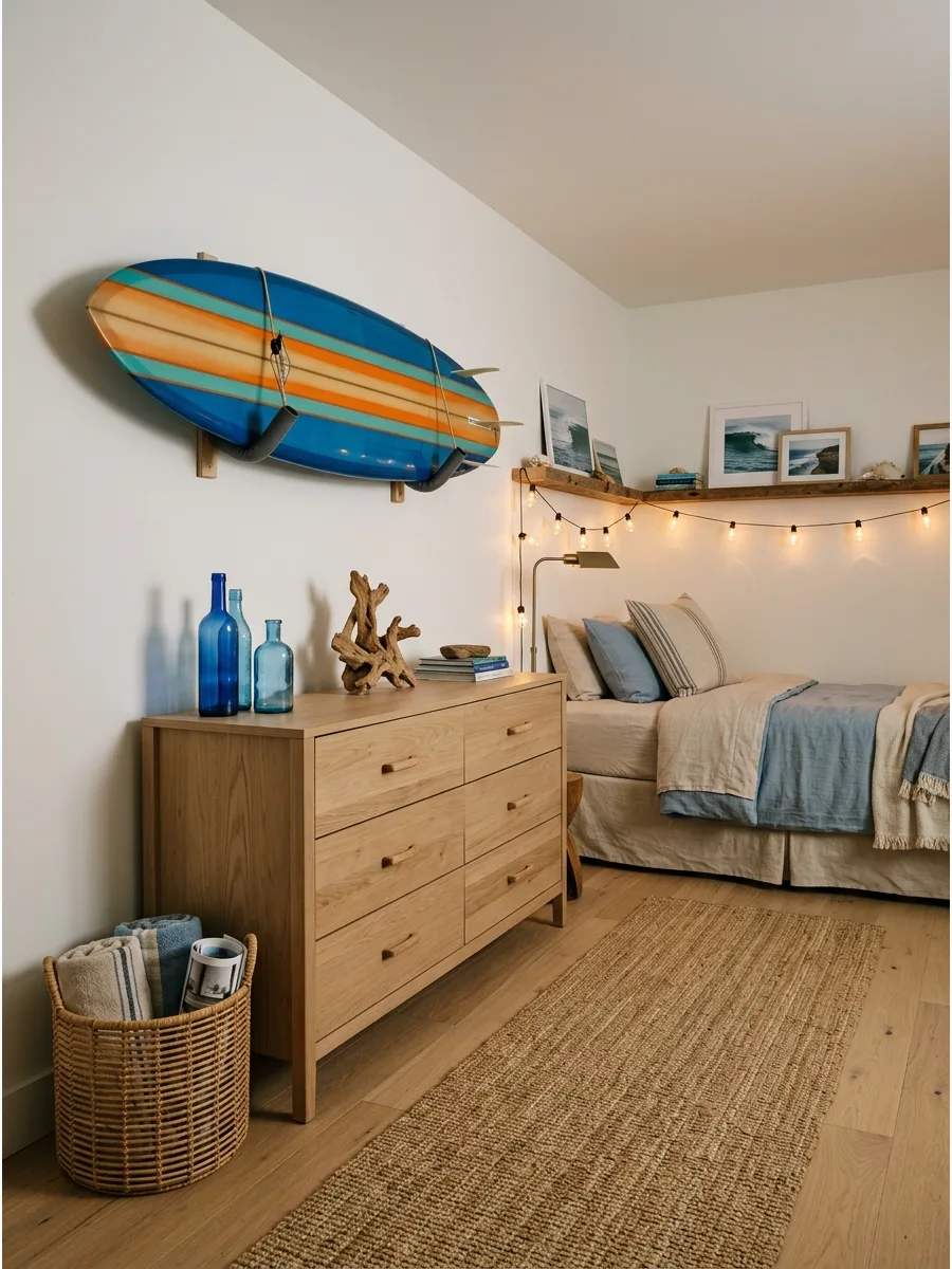 22. Surfer-Inspired Coastal Room