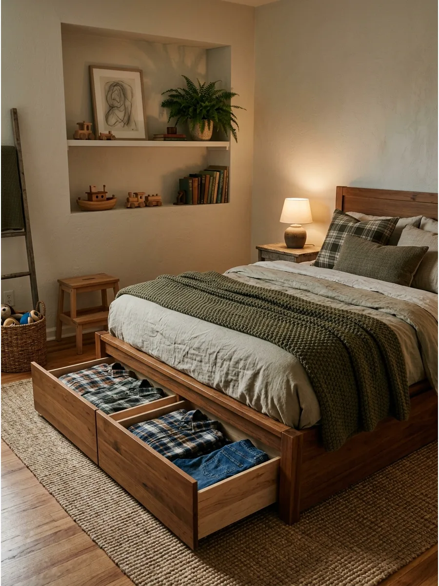 27. Under-Bed Storage Room
