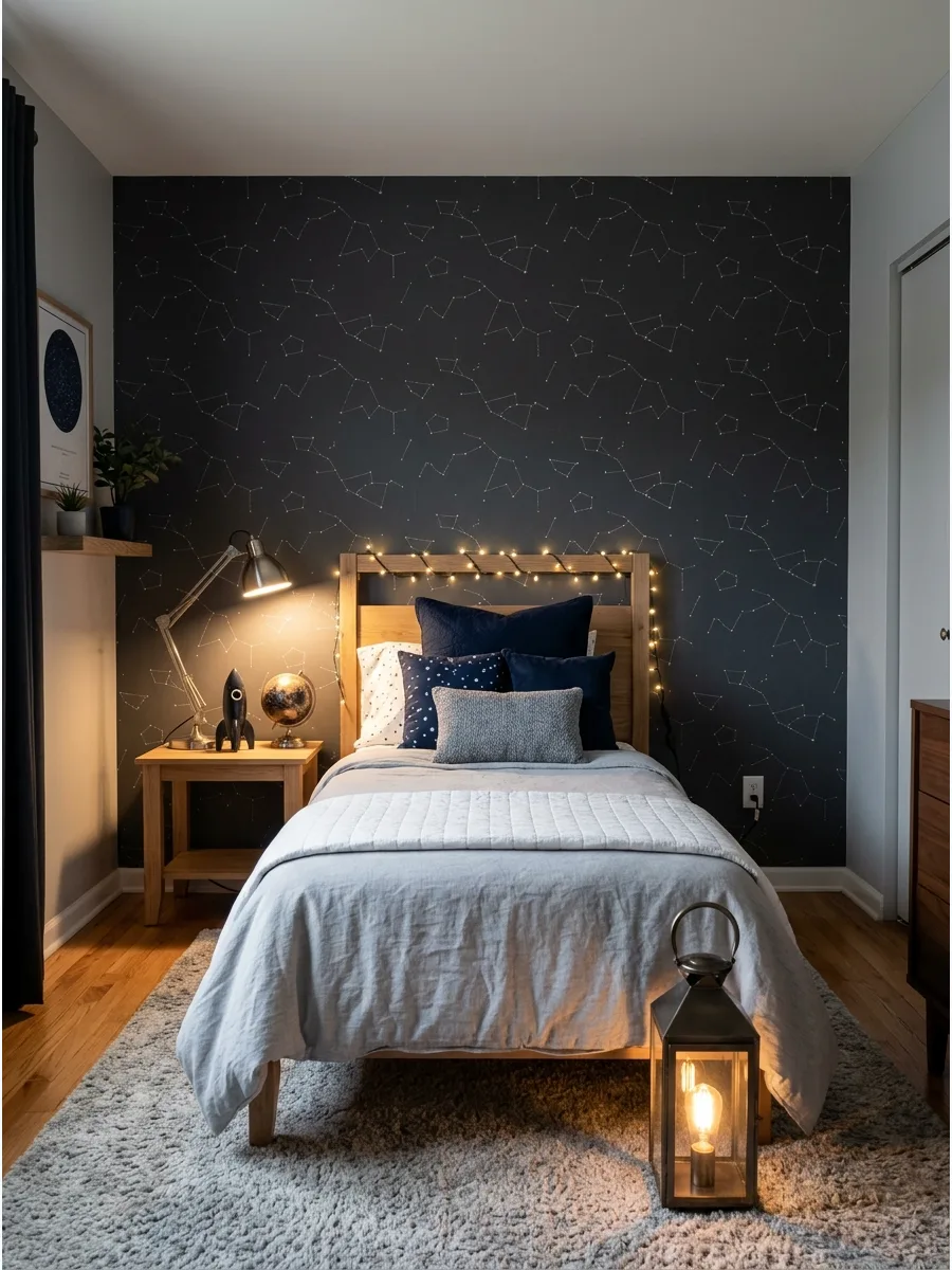 33. Space-Themed Boys Room