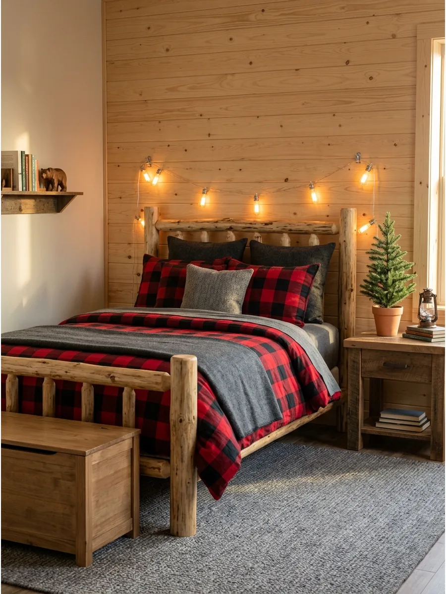 35. Cabin-Inspired Boys Room