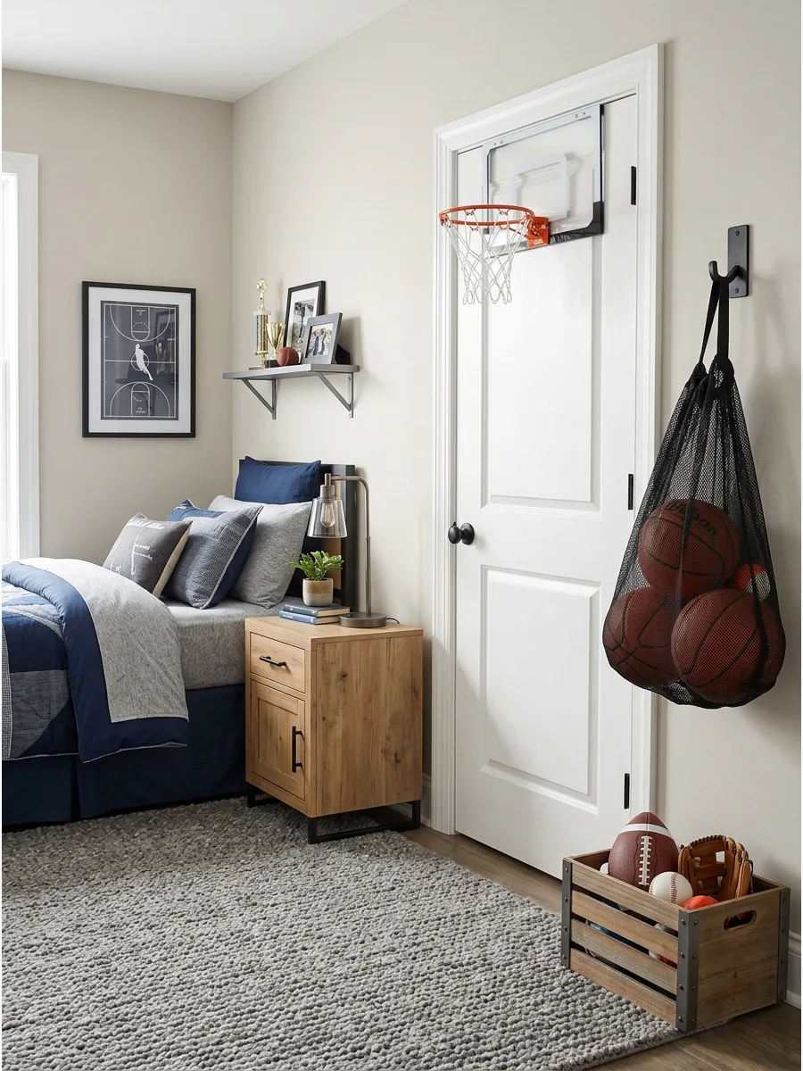 36. Basketball-Inspired Room