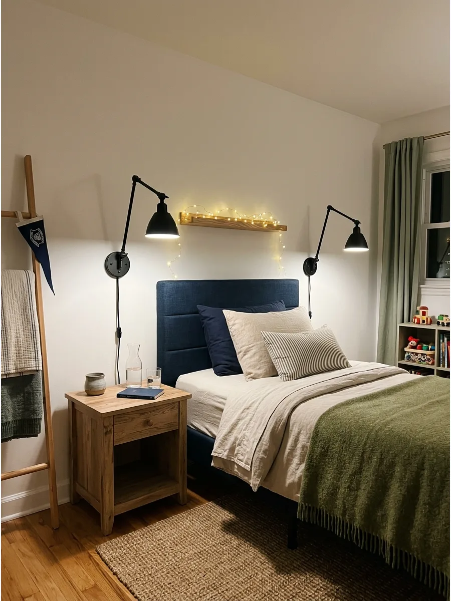 39. Twin Bed Wall Sconces