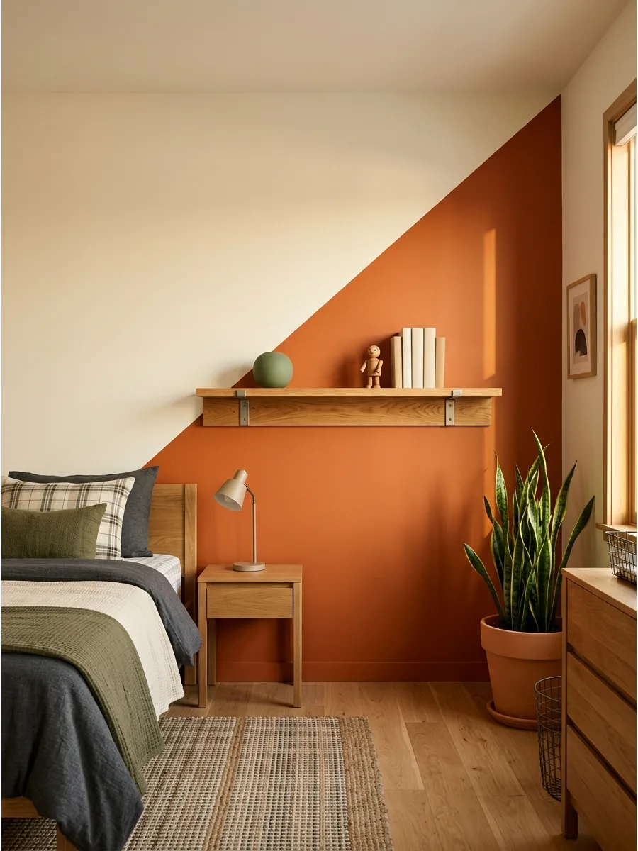44. Color Block Wall Design