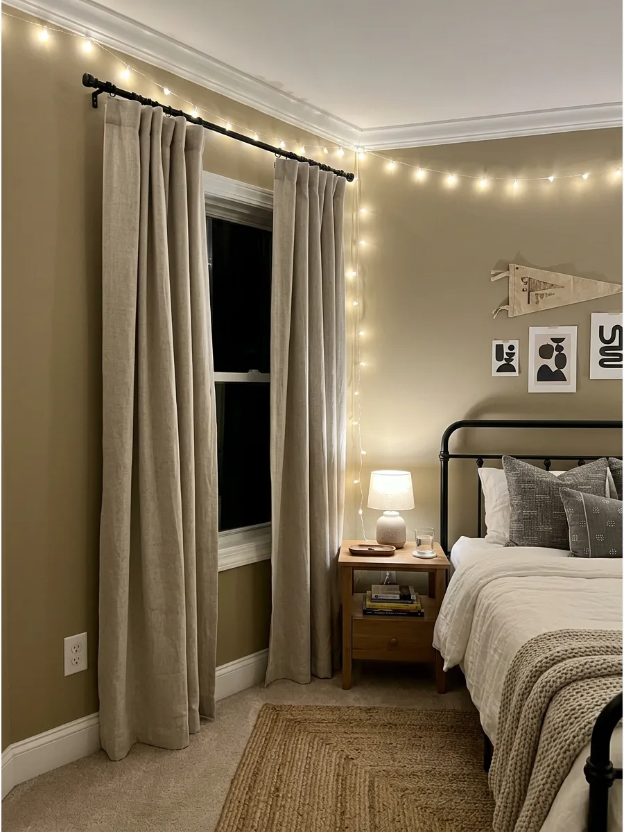 1. **Warm Khaki Walls**
