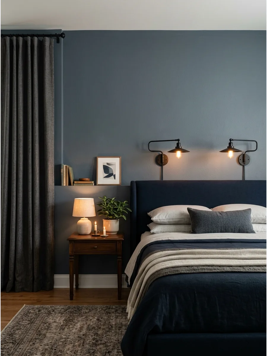 21. **Slate Blue Walls**