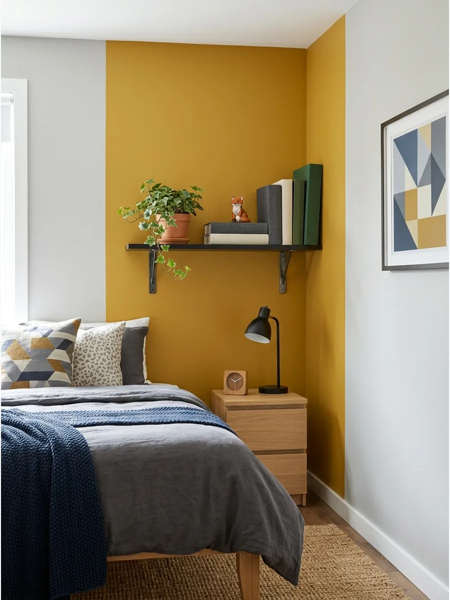 35. **Color Block Corner**