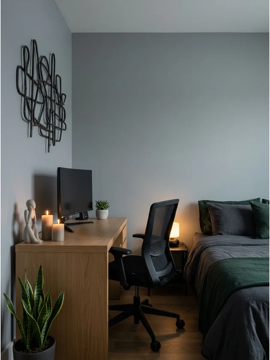 6. **Stone Gray Walls**