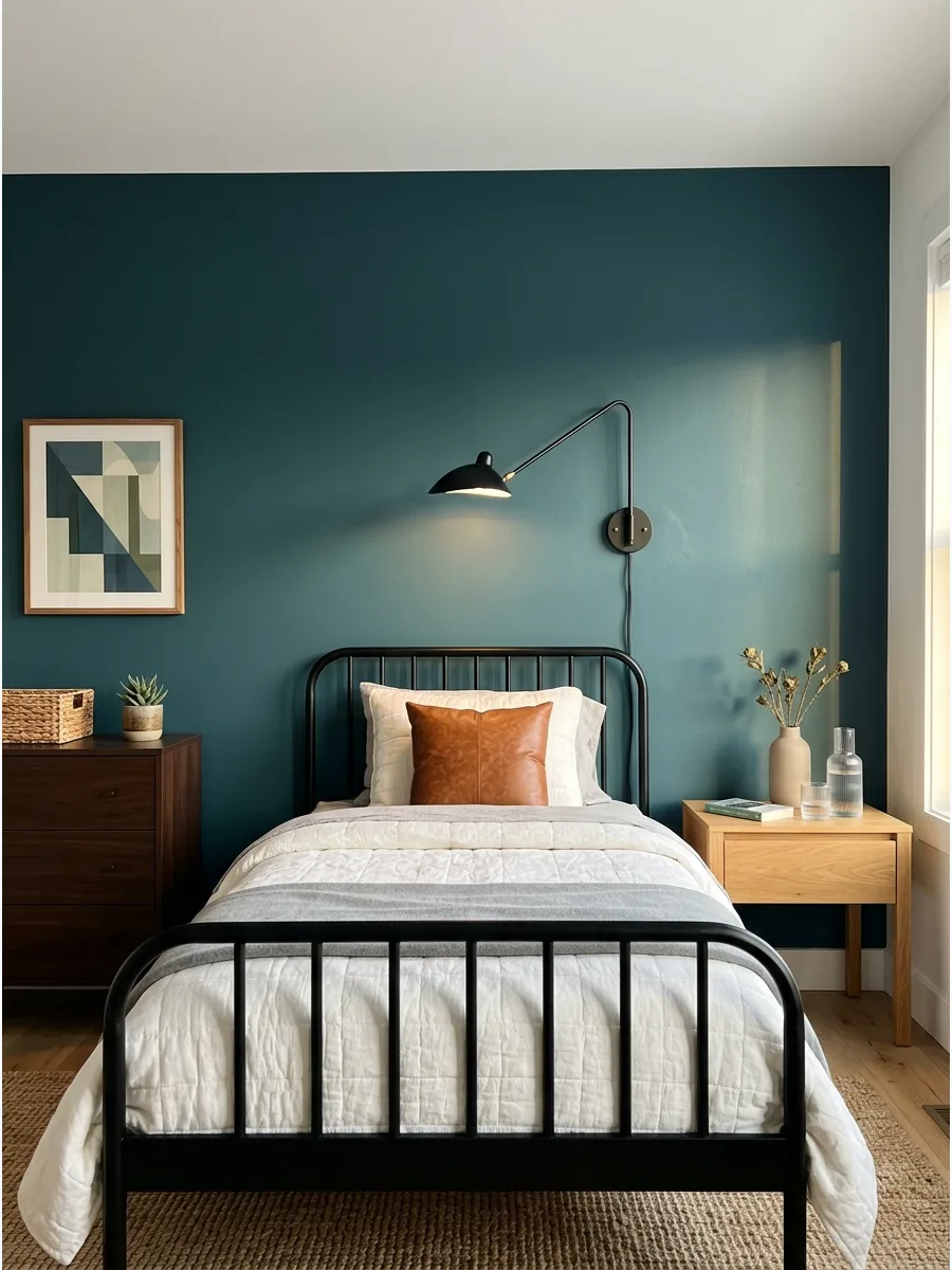 9. **Smoky Jade Accent Wall**