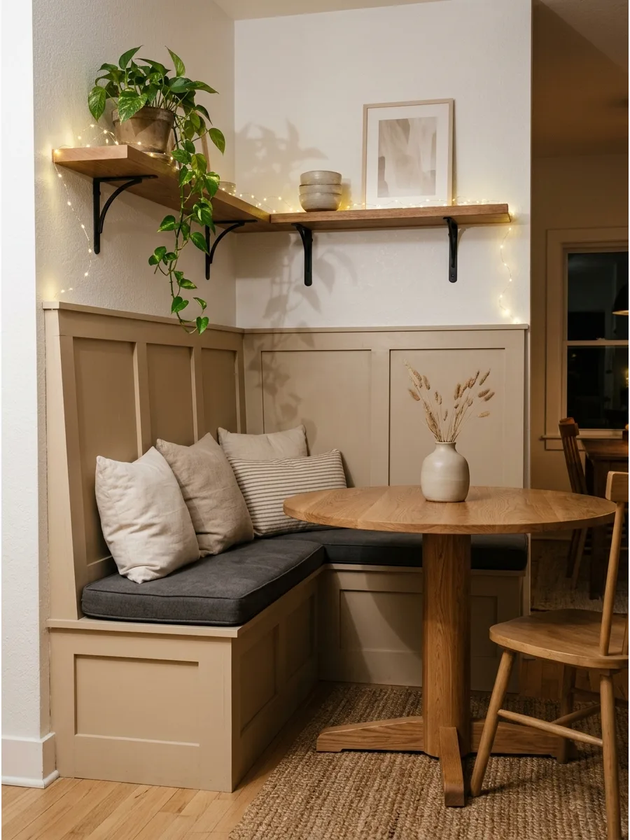 1. Built-In Banquette Breakfast Nook