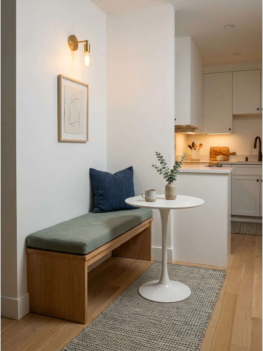11. Tiny Kitchen Breakfast Nook