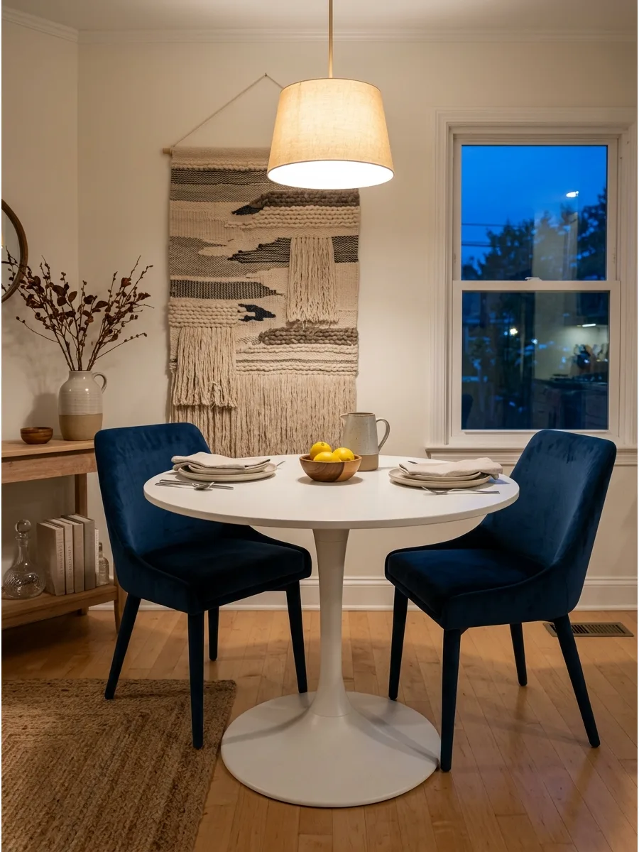 20. Round Pedestal Table Setup
