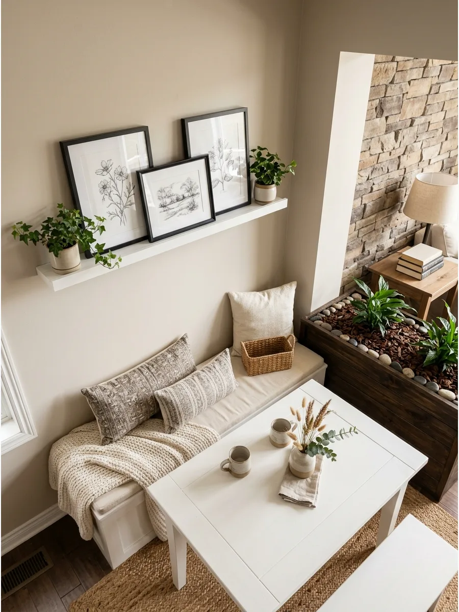 40. Picture Ledge Breakfast Nook