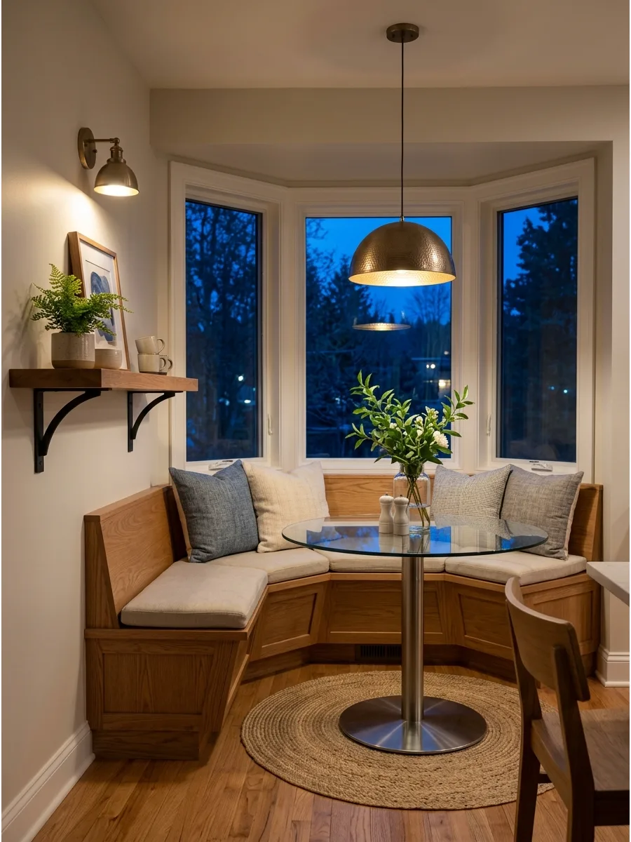 5. Bay Window Breakfast Nook