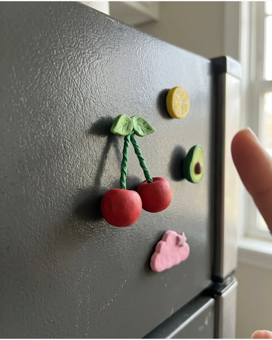 13. Cherry Pair Fridge Magnet