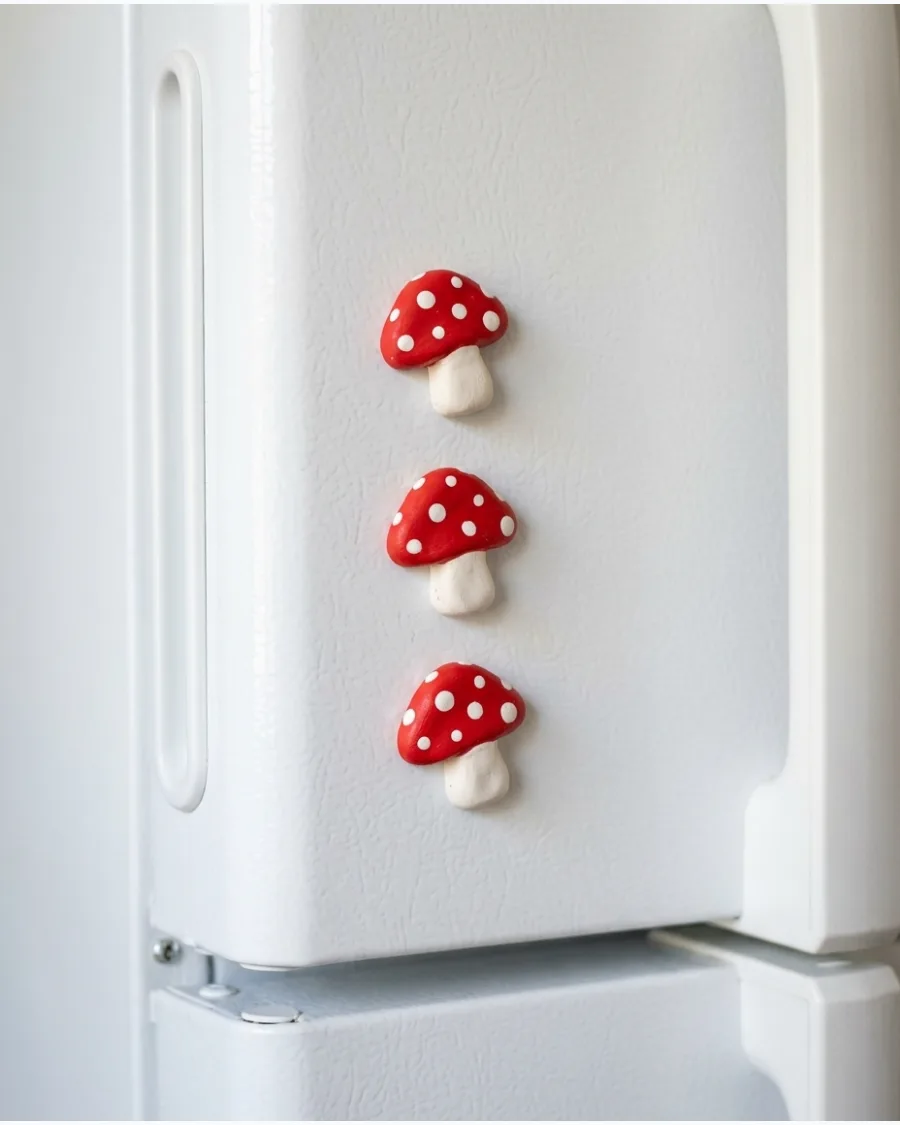 18. Mushroom Clay Magnet