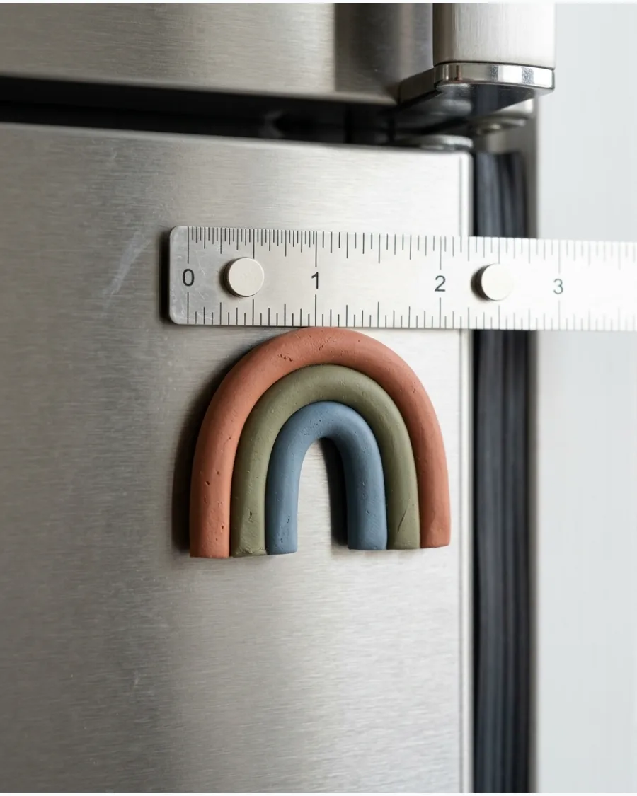 29. Rainbow Clay Magnet