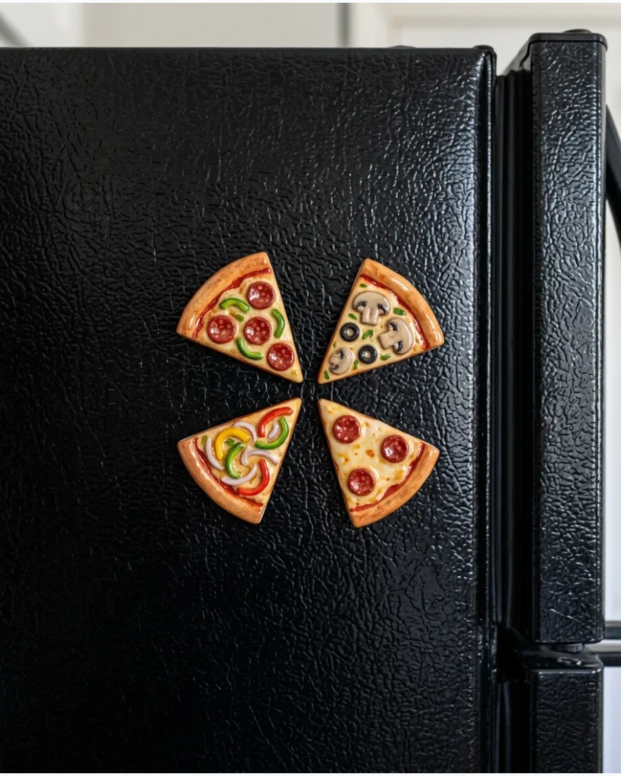 3. Mini Pizza Slice Magnet