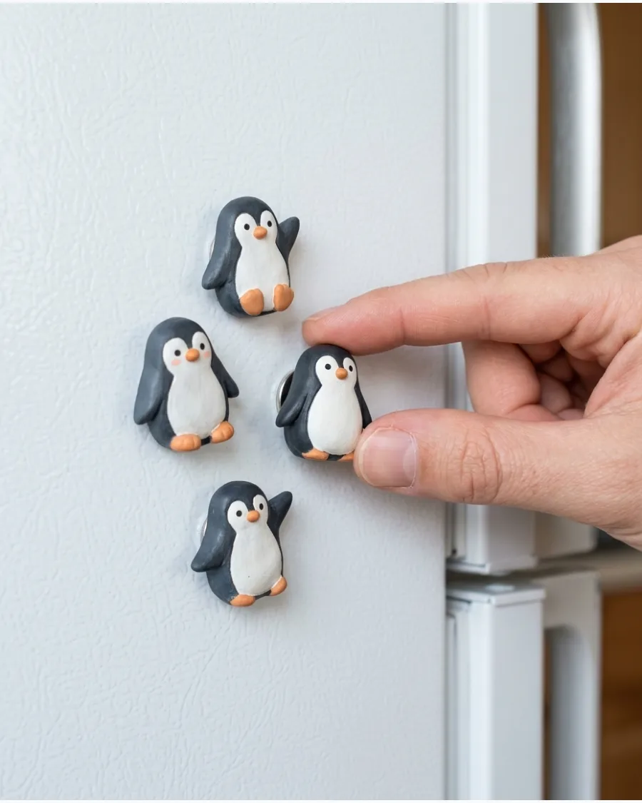 34. Penguin Fridge Magnet