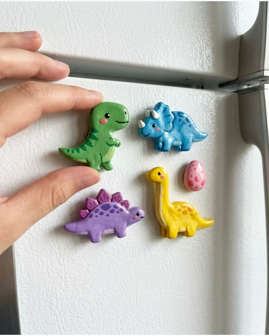40. Kawaii Dinosaur Magnet
