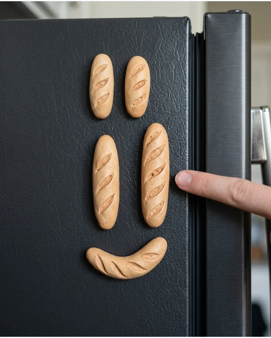 8. Baguette Fridge Magnet