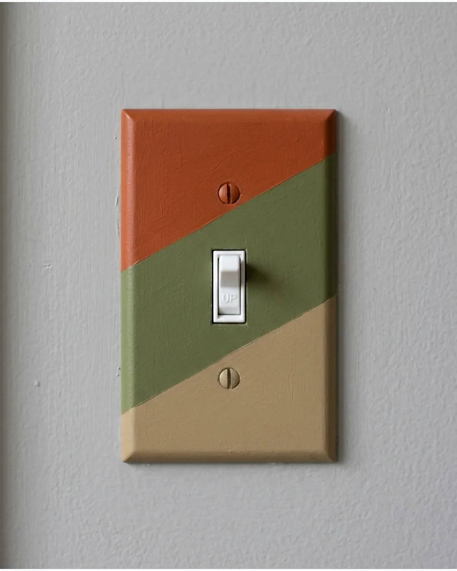 10. Earth-Tone Color-Block Cover