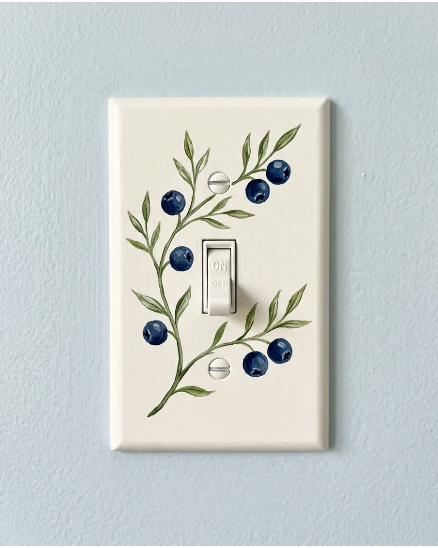 29. Blueberry Branch Switch Plate