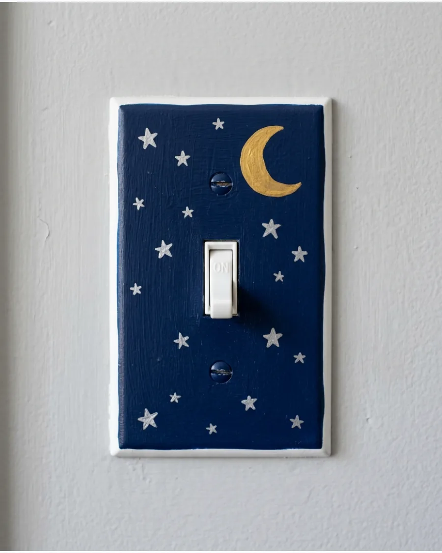 31. Moon-and-Stars Switch Plate