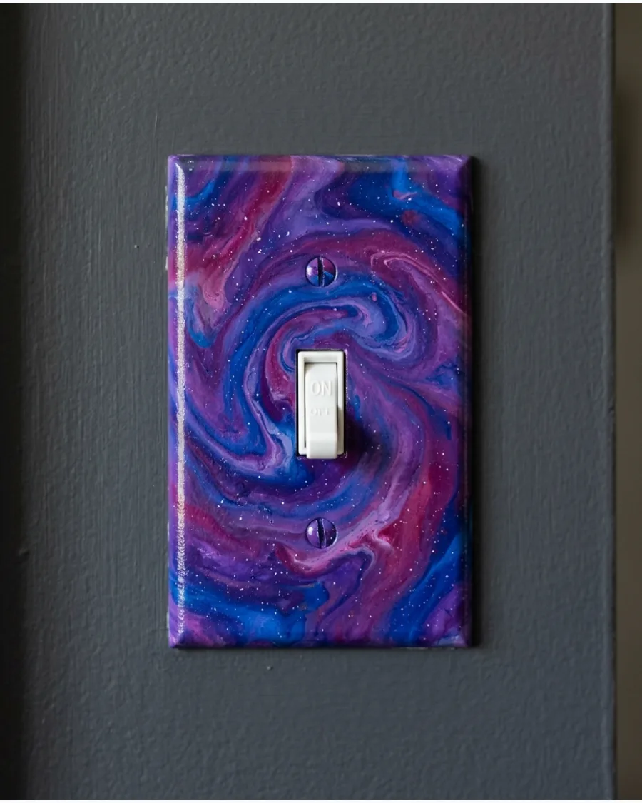 40. Cosmic Swirl Switch Plate