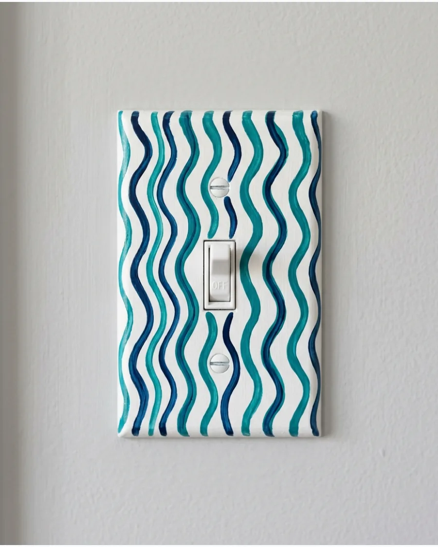 42. Wavy-Line Switch Cover
