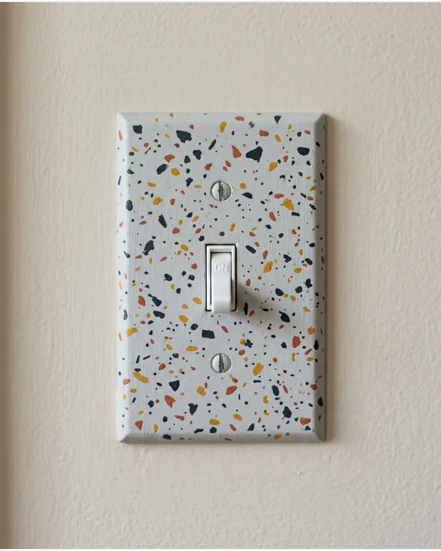 47. Terrazzo-Inspired Switch Plate