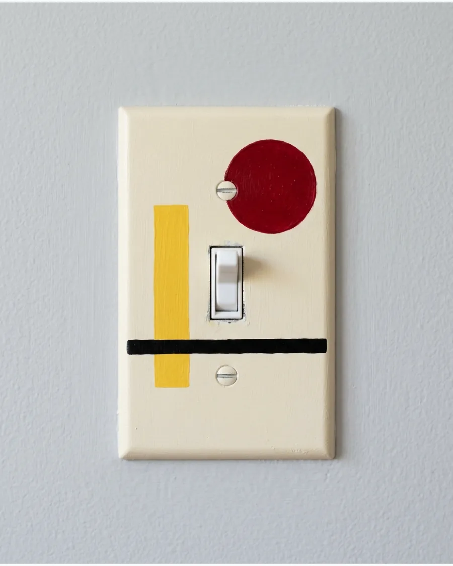 49. Bauhaus-Inspired Switch Plate