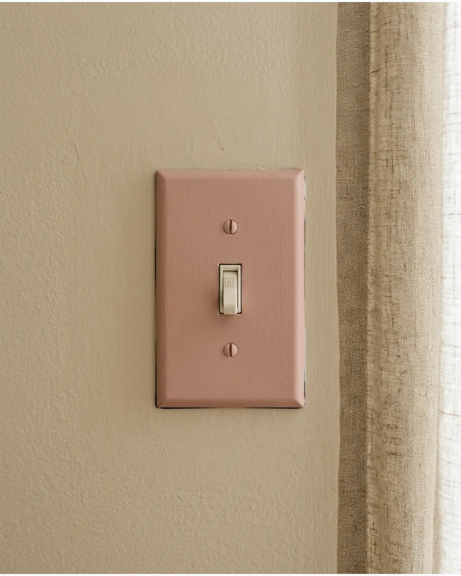 8. Clay-Pink Light Switch Cover