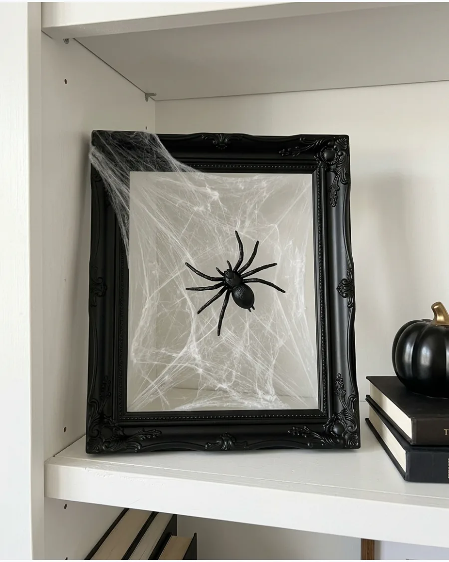 15. Spiderweb Picture Frames