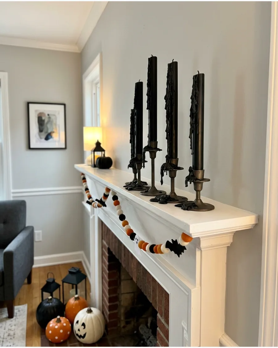 21. Gothic Dripping Candle Display
