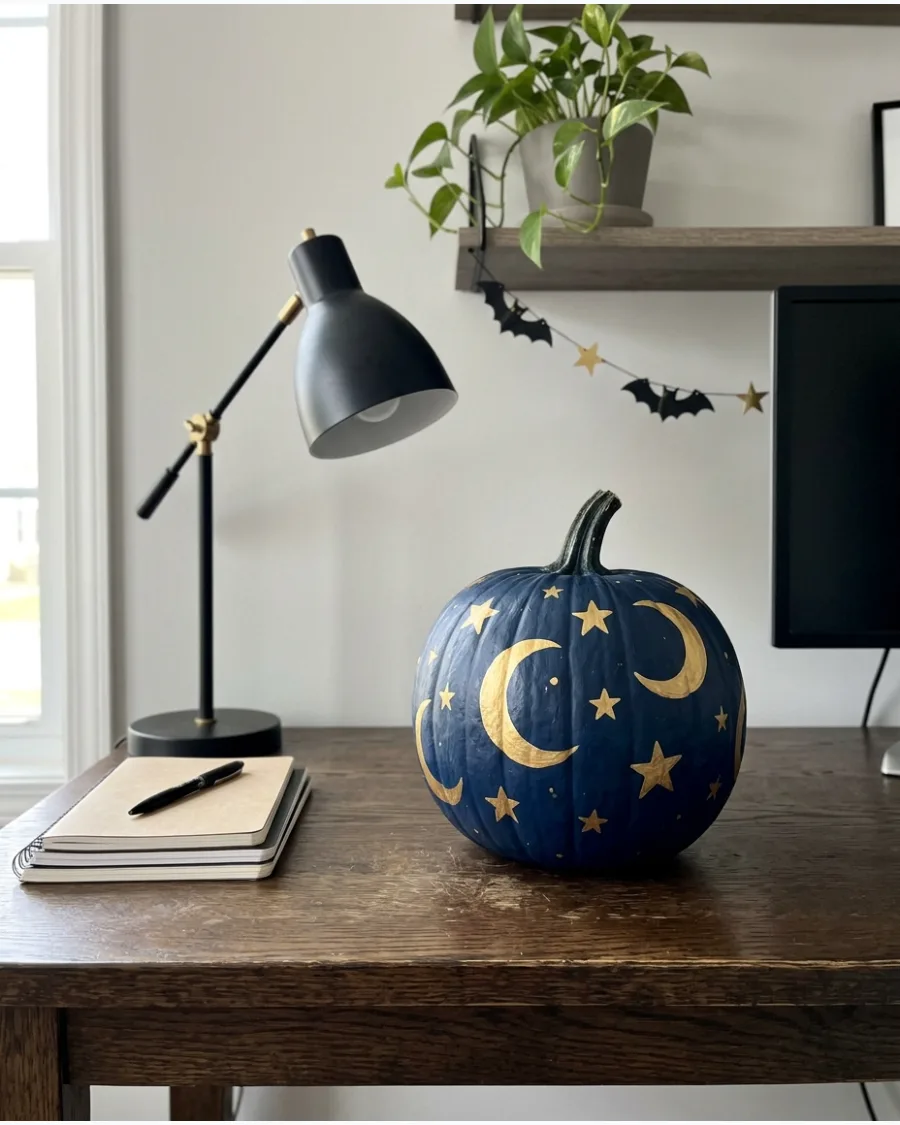 37. Moon-and-Stars Pumpkins