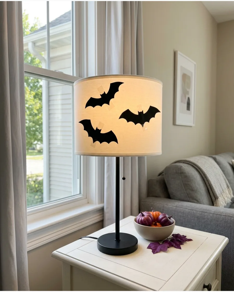 42. Spooky Silhouette Lampshade