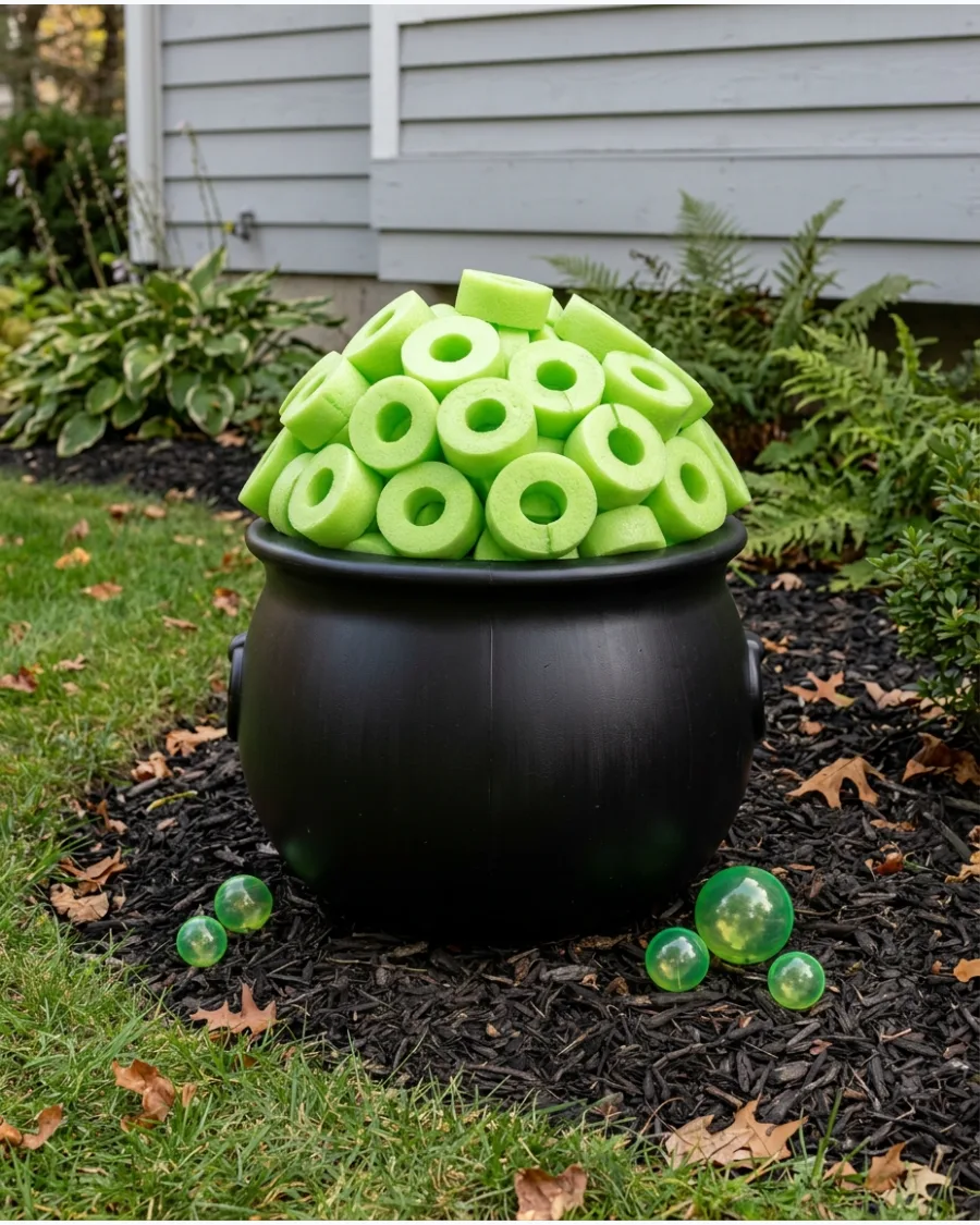 12. Pool Noodle Cauldron Bubbles