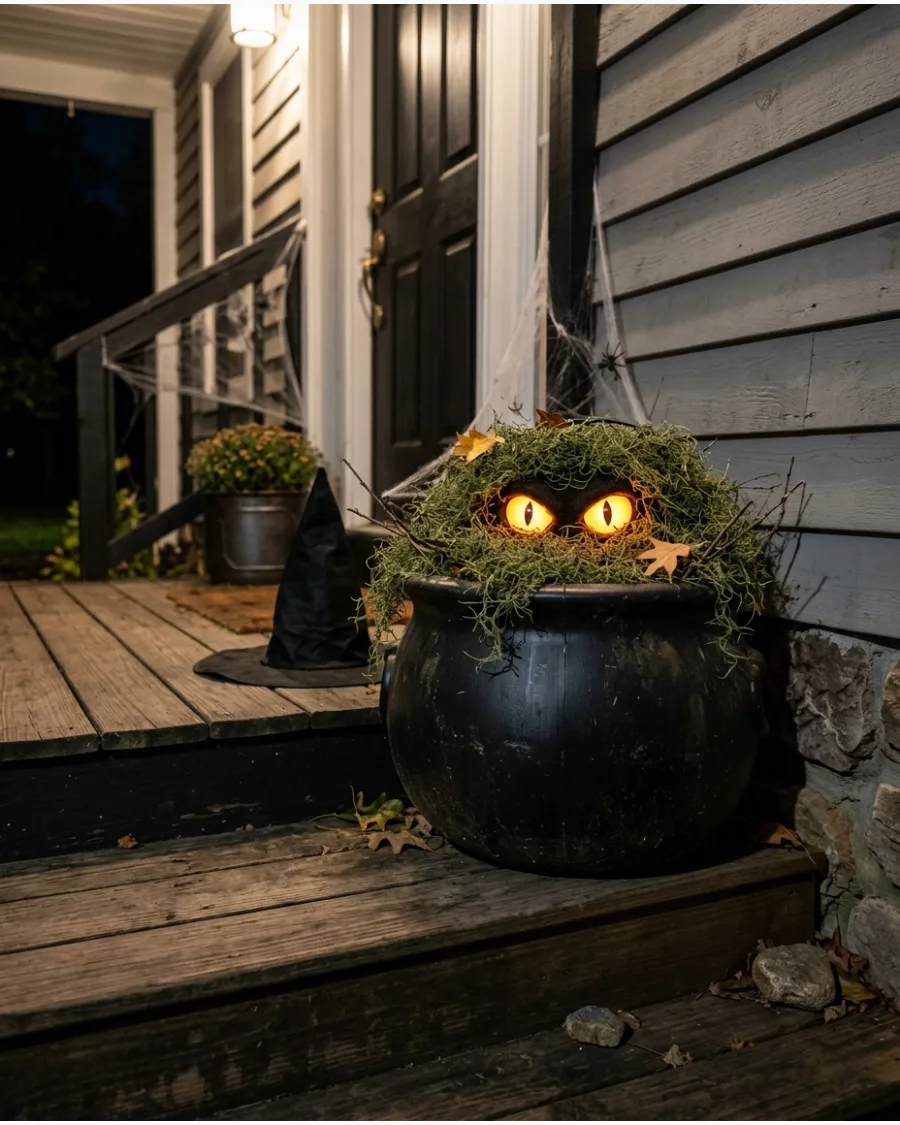 18. Cauldron With Glowing Eyes