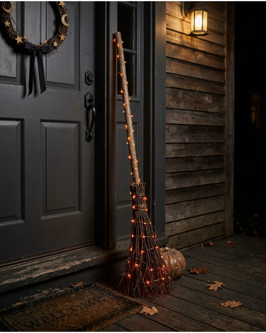 24. Lighted Witch Broom