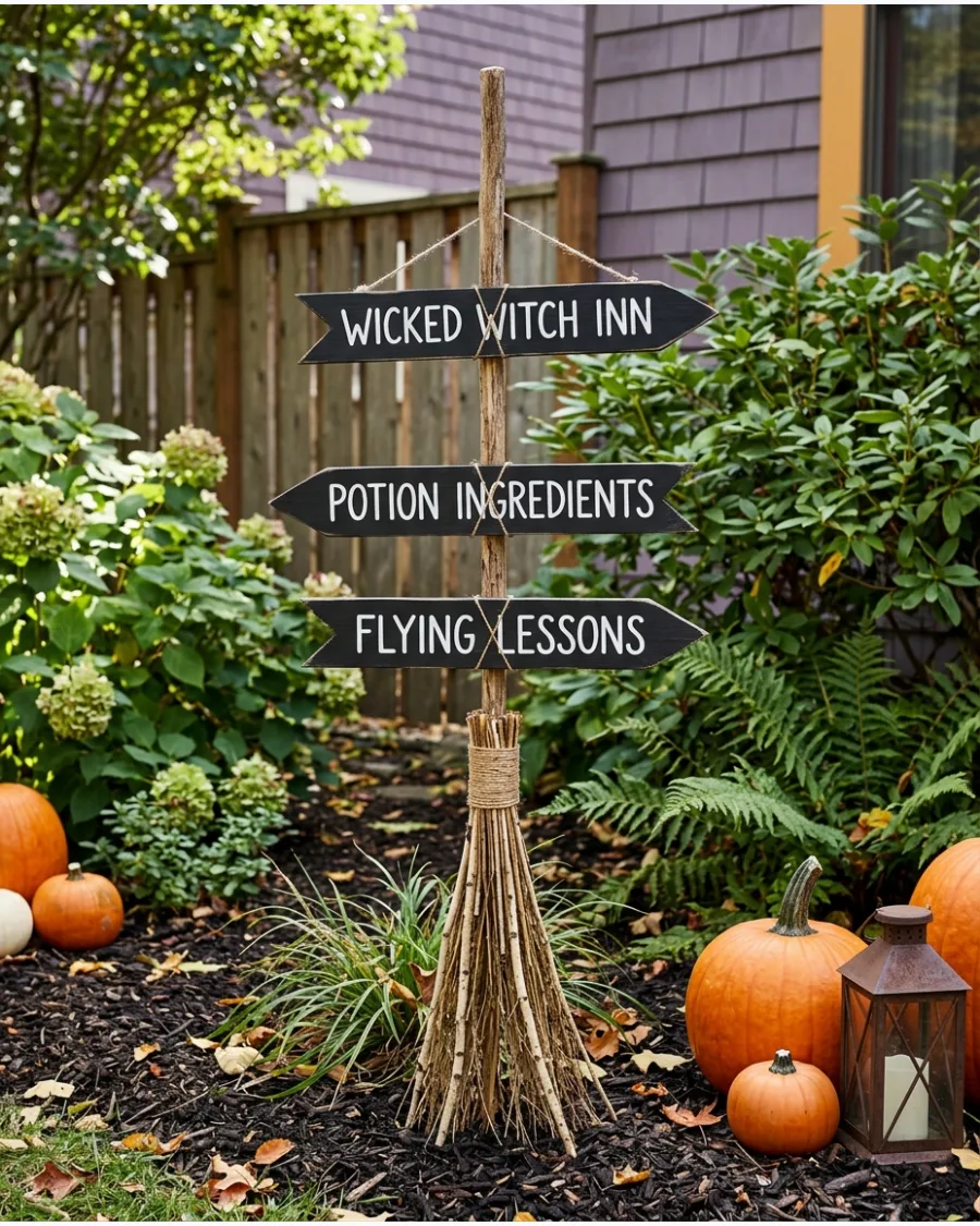 25. Broom Directional Sign