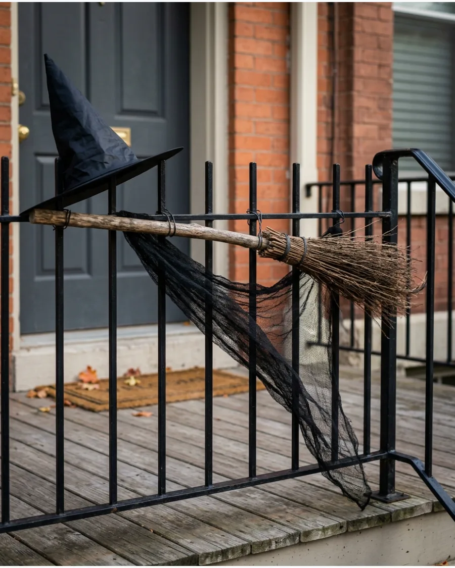 26. Flying Broom Fence Decoration