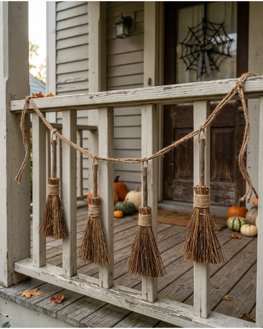 27. Mini Broom Garland