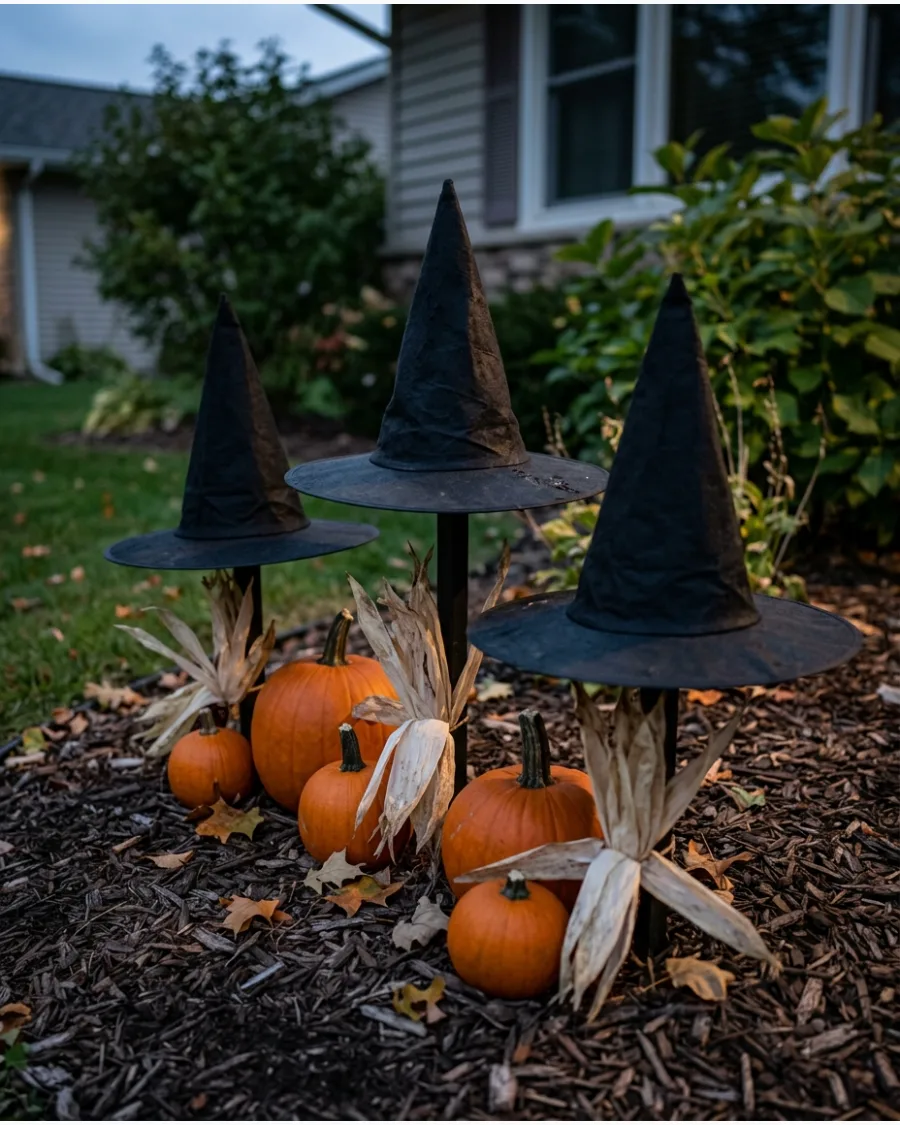 33. Witch Hat Yard Stakes