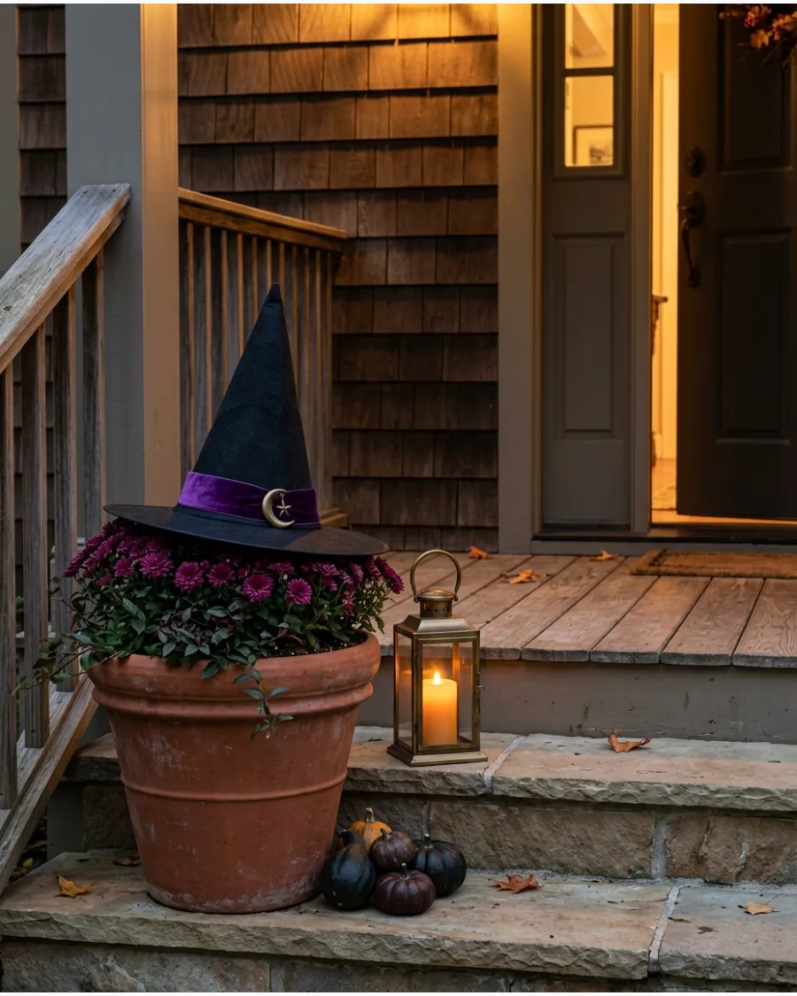 34. Witch Hat Planters