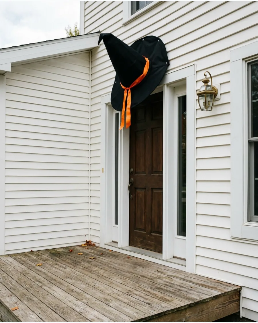 35. Giant Fabric Witch Hat Topper