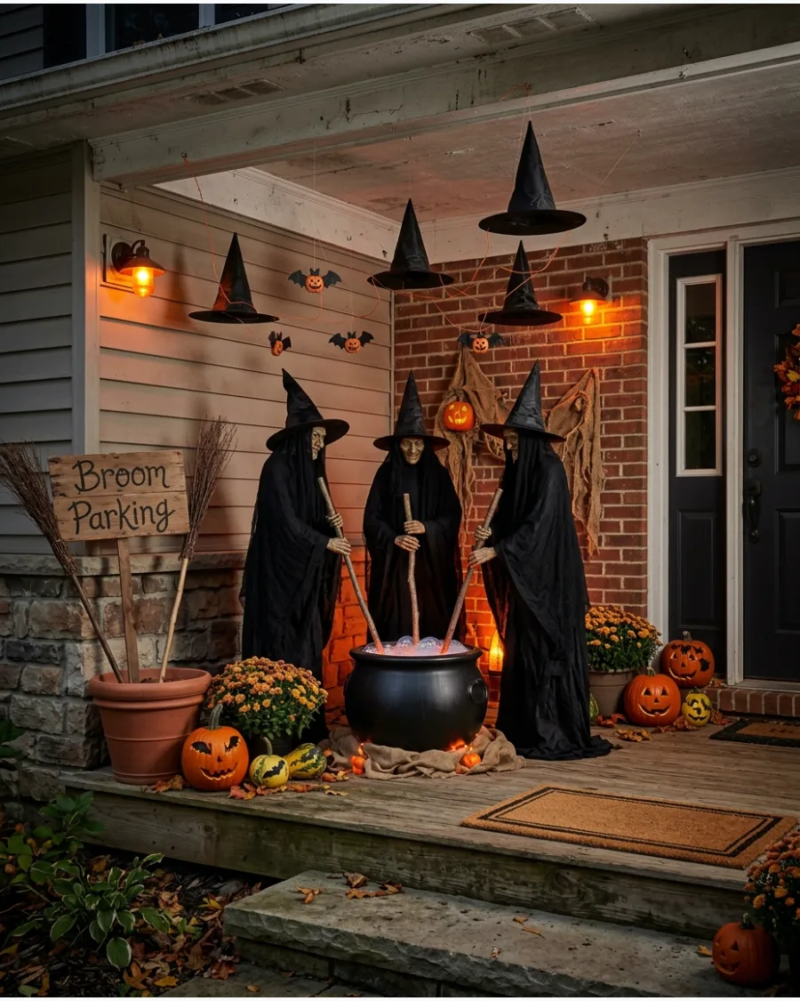 50. Complete Witch Coven Yard Scene