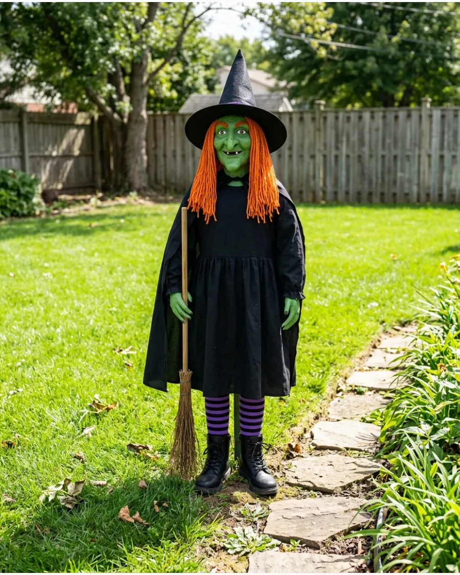 9. Whimsical Green Witch